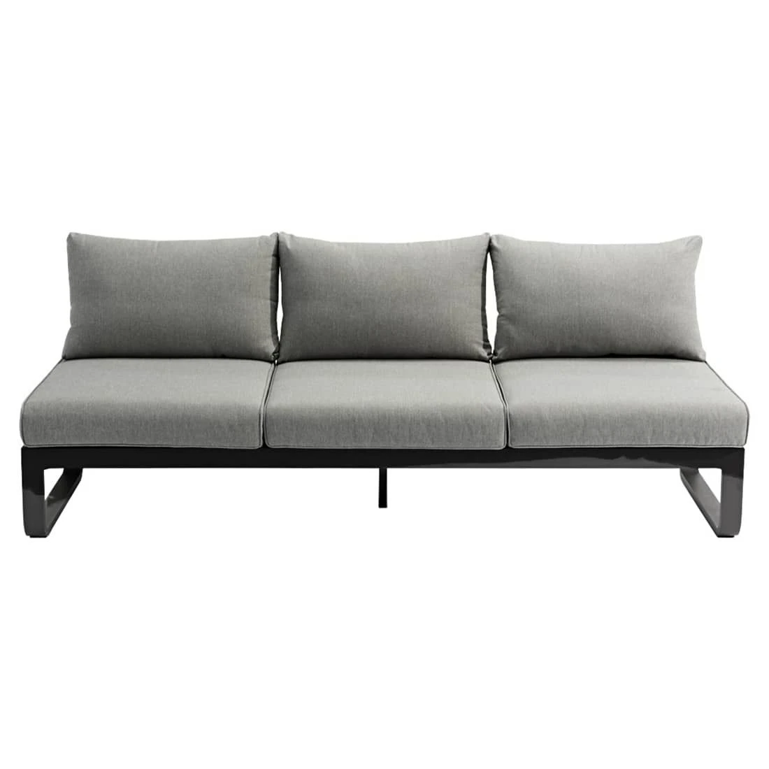 Zebra Fly Lounge Gartensofa Aluminium/Olefin Graphit/Mixed Grey 4 Zebra Fly Lounge Gartensofa Aluminium/Olefin Graphit/Mixed Grey – Bild 2