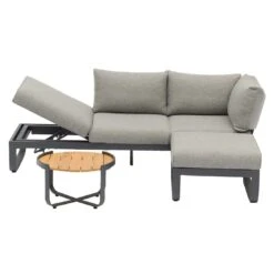 Zebra Fly Lounge Gartensofa Aluminium/Olefin Graphit/Mixed Grey 15 Zebra Fly Lounge Gartensofa Aluminium/Olefin Graphit/Mixed Grey -Garten Leben zebra fly lounge 3 sitzersofa aluminium olefin graphit mixed grey 1199003 7
