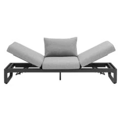 Zebra Fly Gartensofa Inkl. Lounge Hocker Aluminium/Olefin Graphit -Garten Leben zebra fly loungeset 2 tlg aluminium olefin 1374475 4