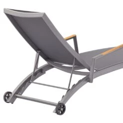 Zebra Fly Gartenliege Aluminium/Textilene Elegance Grey/Dark Grey -Garten Leben zebra fly stapelliege aluminium textilene 1353553 5