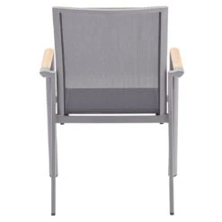 Zebra Fly Stapelsessel Aluminium/Textilene Elegance Grey/Dark Grey -Garten Leben zebra fly stapelsessel aluminium textilene 1353509 4