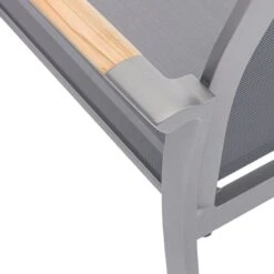 Zebra Fly Stapelsessel Aluminium/Textilene Elegance Grey/Dark Grey -Garten Leben zebra fly stapelsessel aluminium textilene 1353509 6