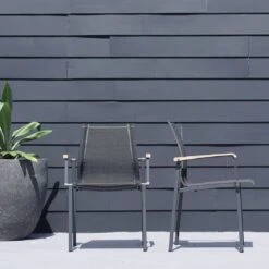 Zebra Felix Gartenmöbelset 4-tlg. Mit Gartentisch Ø135cm Inkl. Drehplatte Mitternachtsgrau -Garten Leben zebra gartenmoebelset 4 tlg mit gartentisch durchm135cm inkl drehplatte 1367193 4