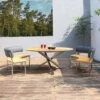 Zebra Onyx Gartenmöbelset 3-tlg. Mit Gartentisch Ø160cm Turmalin Grey -Garten Leben zebra onyx gartenmoebelset 4 tlg mit gartentisch durchm160cm 1367138 1