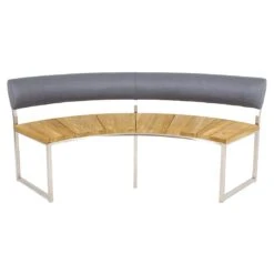 Zebra Onyx Gartenmöbelset 3-tlg. Mit Gartentisch Ø160cm Turmalin Grey -Garten Leben zebra onyx gartenmoebelset 4 tlg mit gartentisch durchm160cm 1367138 3