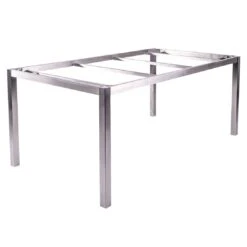 Zebra Opus Gartentisch 160x90cm Edelstahl/HPL Silber/Volcanic Stone -Garten Leben zebra opus gartentisch 160x90cm edelstahl hpl 1495563 2