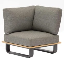 Zebra Park Ecklounge 5-tlg. Aluminium/Sunproof Graphit/Sutton Grey -Garten Leben zebra park loungeecke 5 tlg aluminium sunproof 1366830 5