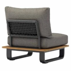 Zebra Park Ecklounge 5-tlg. Aluminium/Sunproof Graphit/Sutton Grey -Garten Leben zebra park loungeecke 5 tlg aluminium sunproof 1366830 7