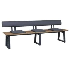 Zebra Phönix Rückenlehne 220cm Edelstahl/Tuvatextil Graphit/Turmalin Grey -Garten Leben zebra phonix ruckenlehne 220cm edelstahl tuvatextil graphit turmalin grey 1199718 3