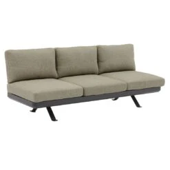 Zebra Sky Loungeset 2-tlg. Aluminium/Sunproof Graphit/Camden Grey -Garten Leben zebra sky loungeset 2 tlg aluminium sunproof 1467381 3